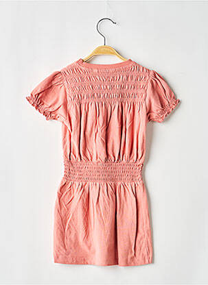 Rochie midi mâneci scurte mâneci scurte roz LEVV LABEL fată