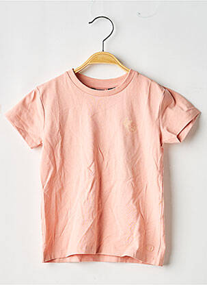 Tricou croială cambrată mâneci scurte roz LEVV LABEL fată