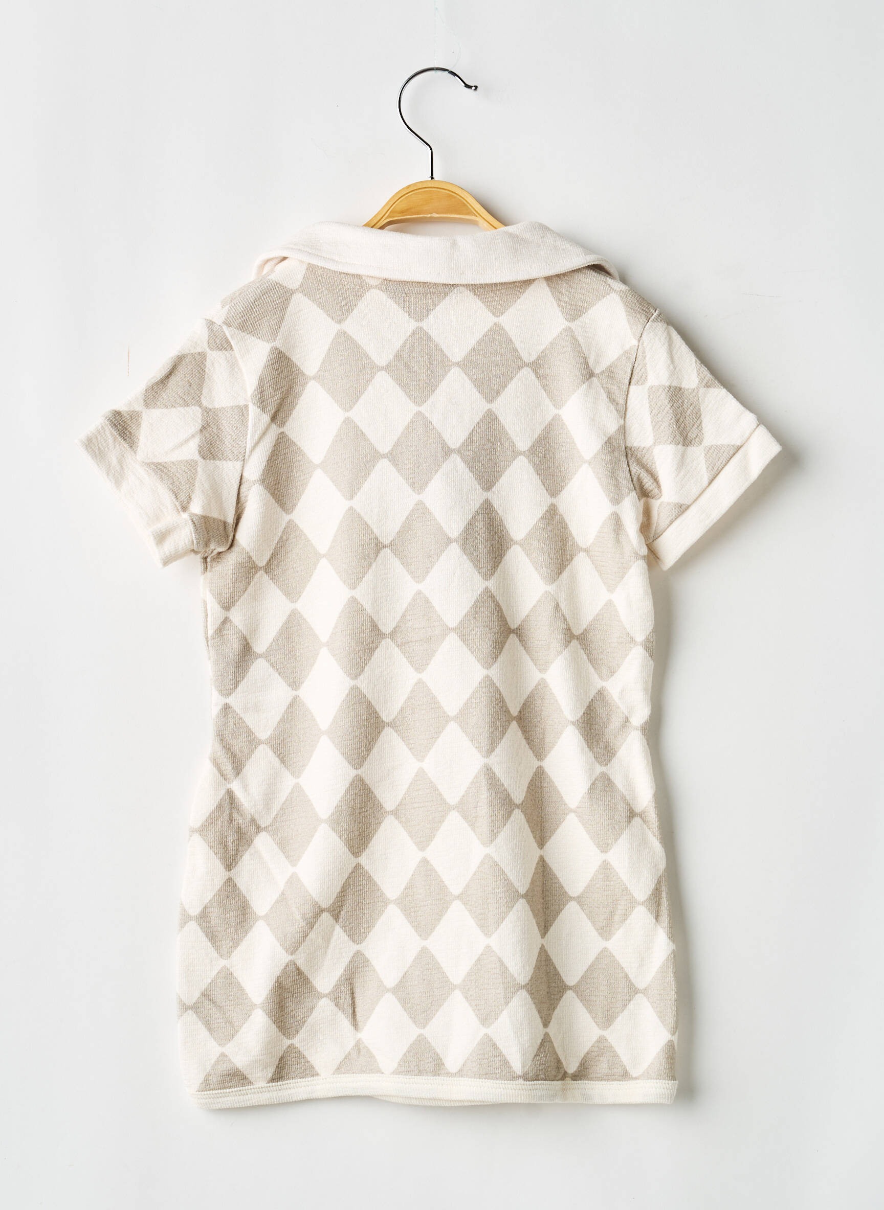 Rochie midi mâneci scurte mâneci scurte gri LEVV LABEL fată