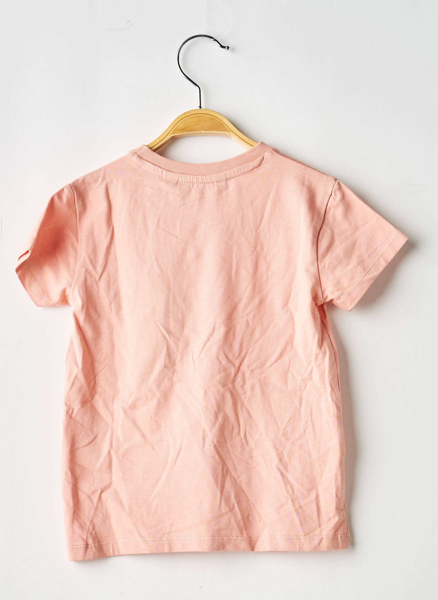 Tricou croială cambrată mâneci scurte roz LEVV LABEL fată