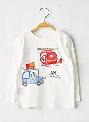 Tricou mâneci lungi mâneci lungi alb MAYORAL băiat