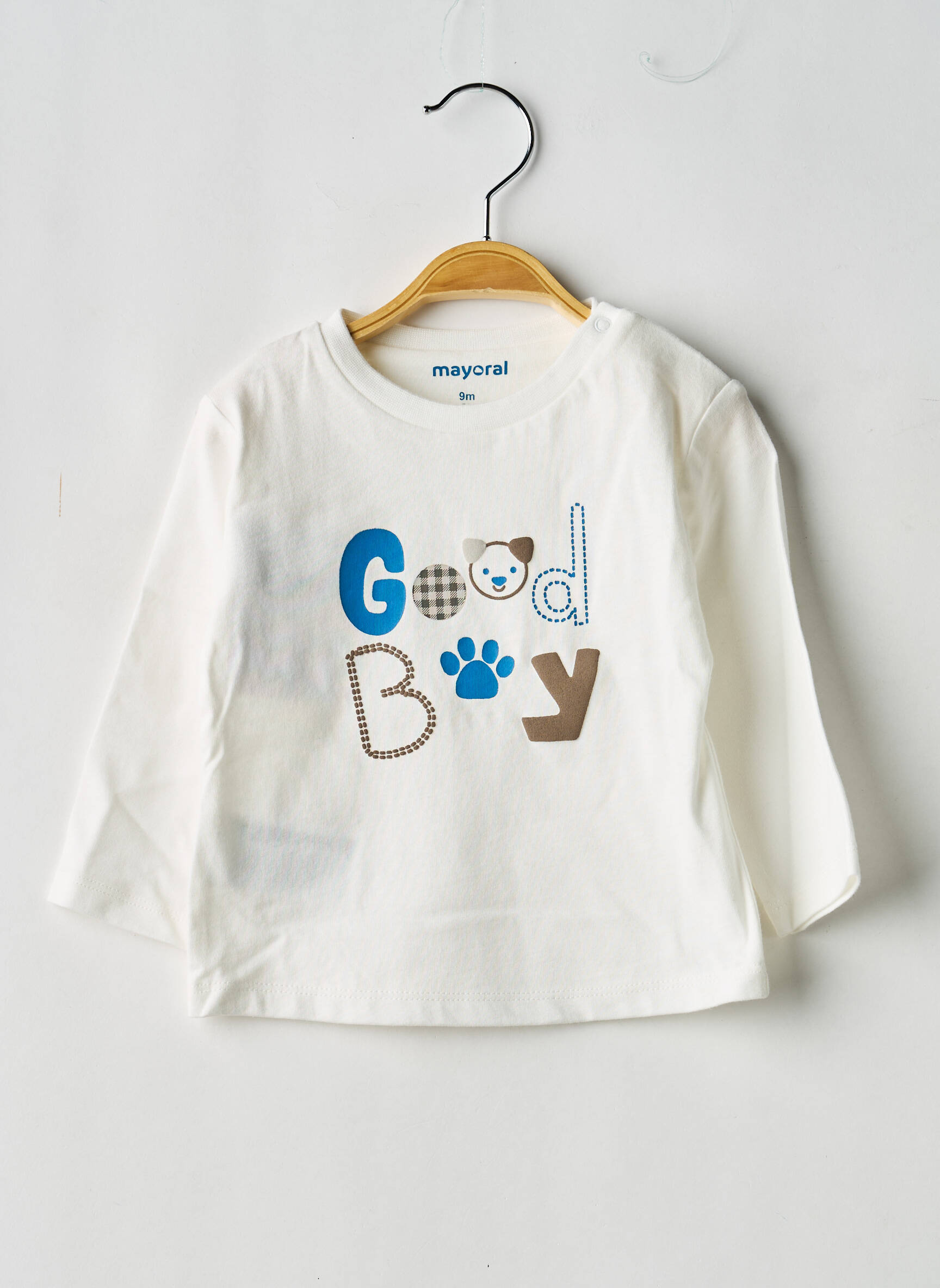 Tricou mâneci lungi mâneci lungi alb MAYORAL băiat