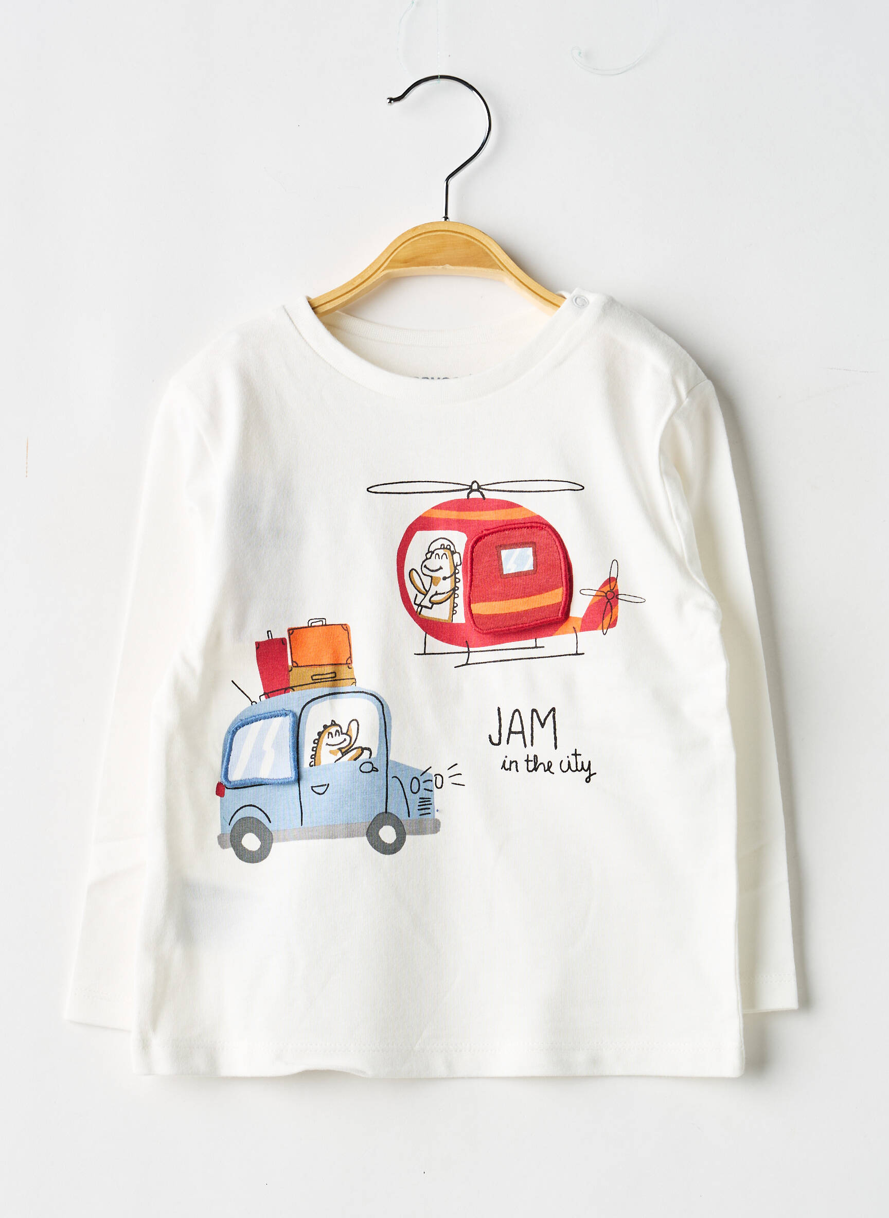 Tricou mâneci lungi mâneci lungi alb MAYORAL băiat