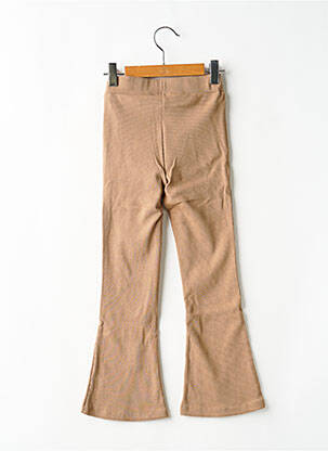 Pantalon evazat talie elastică talie elastică bej LEVV LABEL fată