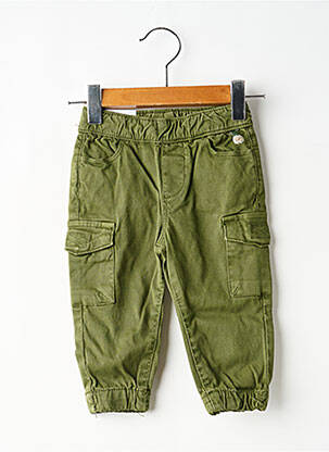 Pantalon drept buzunare talie elastică verde MAYORAL băiat