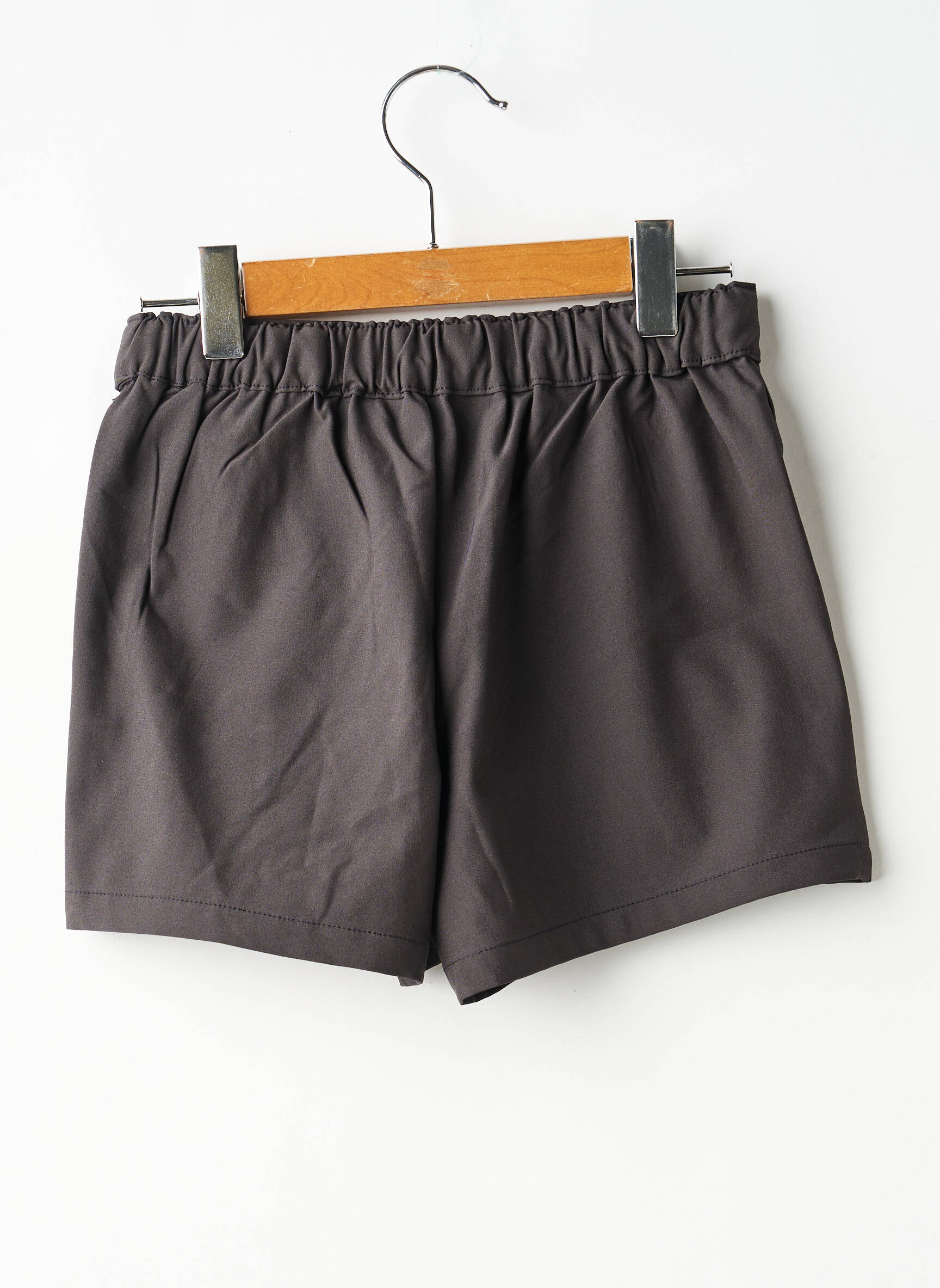 Șort buzunare talie elastică negru LEVV LABEL fată