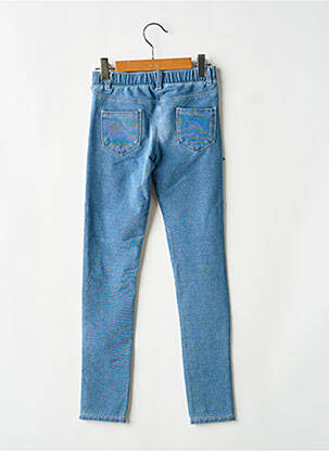 Blugi cu croială slim țesătură denim talie elastică albastru BOBOLI fată