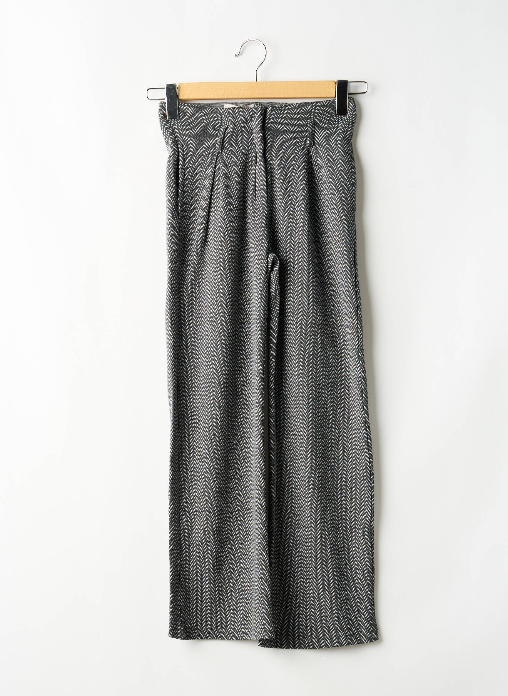 Pantalon drept croială dreaptă talie elastică gri BOBOLI băiat