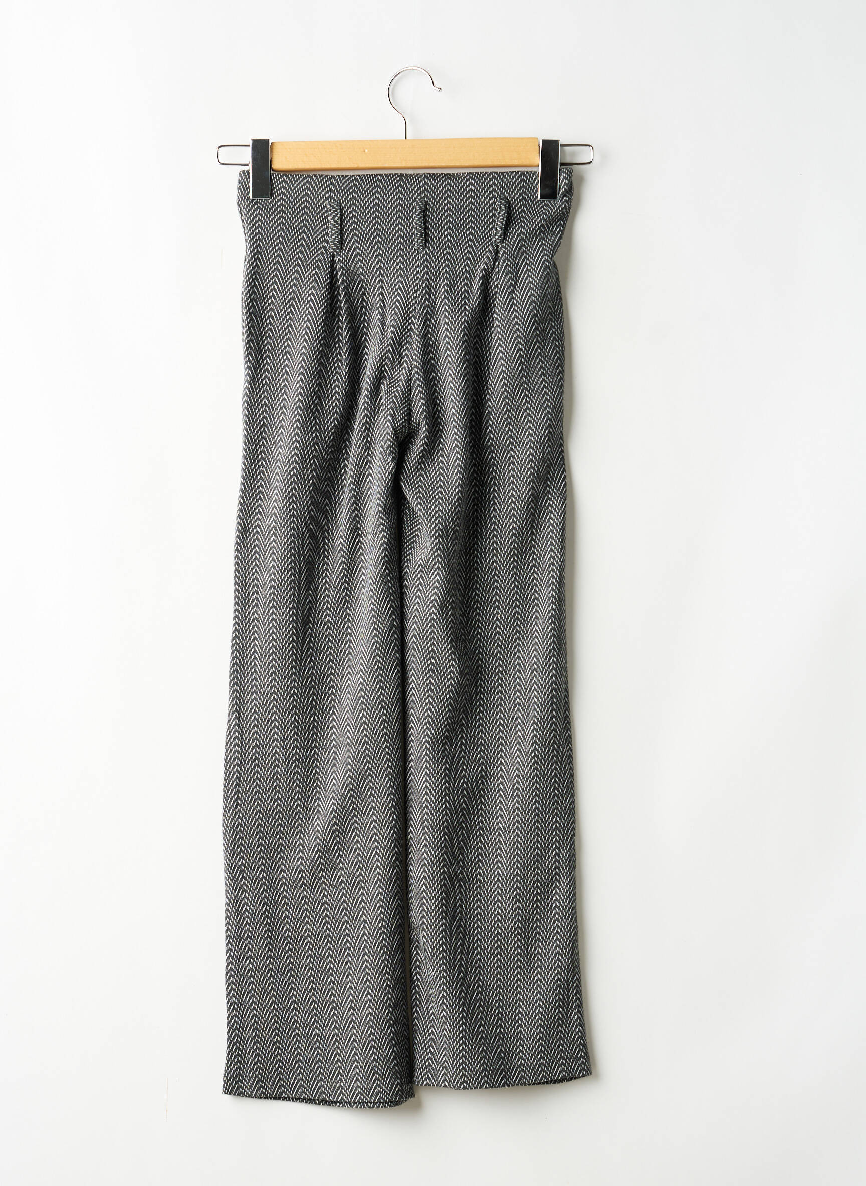 Pantalon drept croială dreaptă talie elastică gri BOBOLI băiat