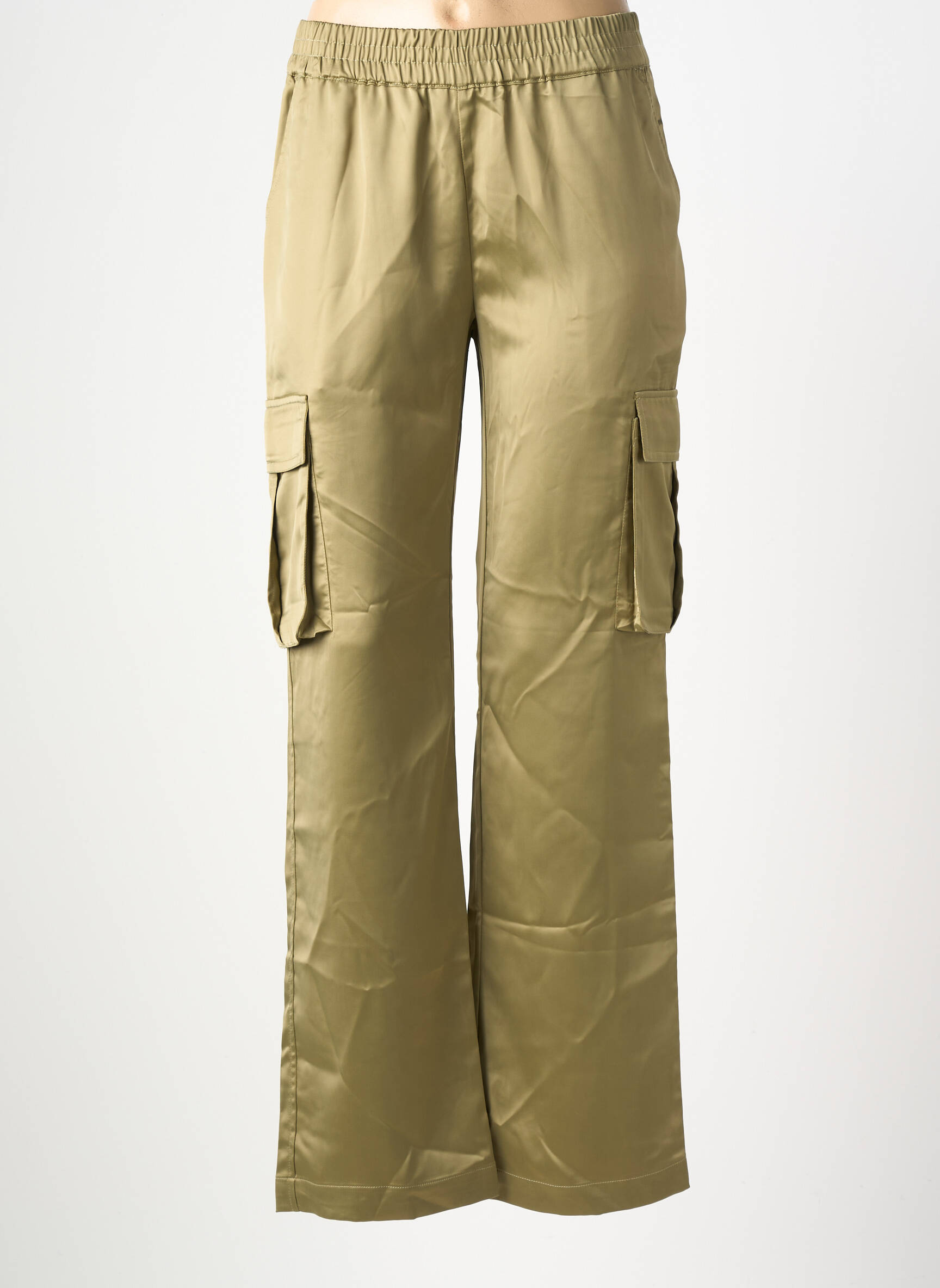 Pantalon cargo mărime normală mărime normală verde B.YOUNG femeie