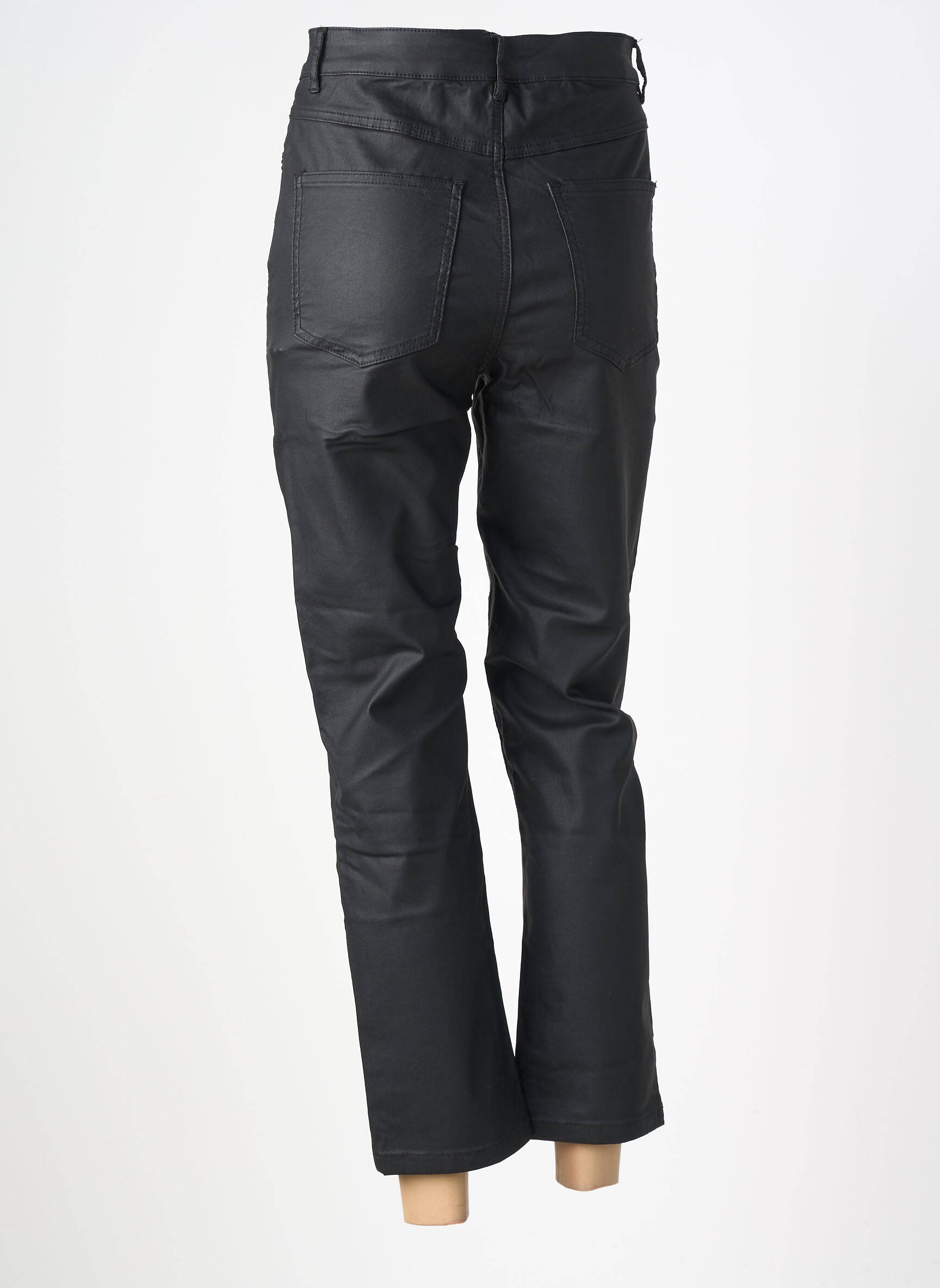Pantalon 7/8 talie înaltă talie înaltă negru B.YOUNG femeie