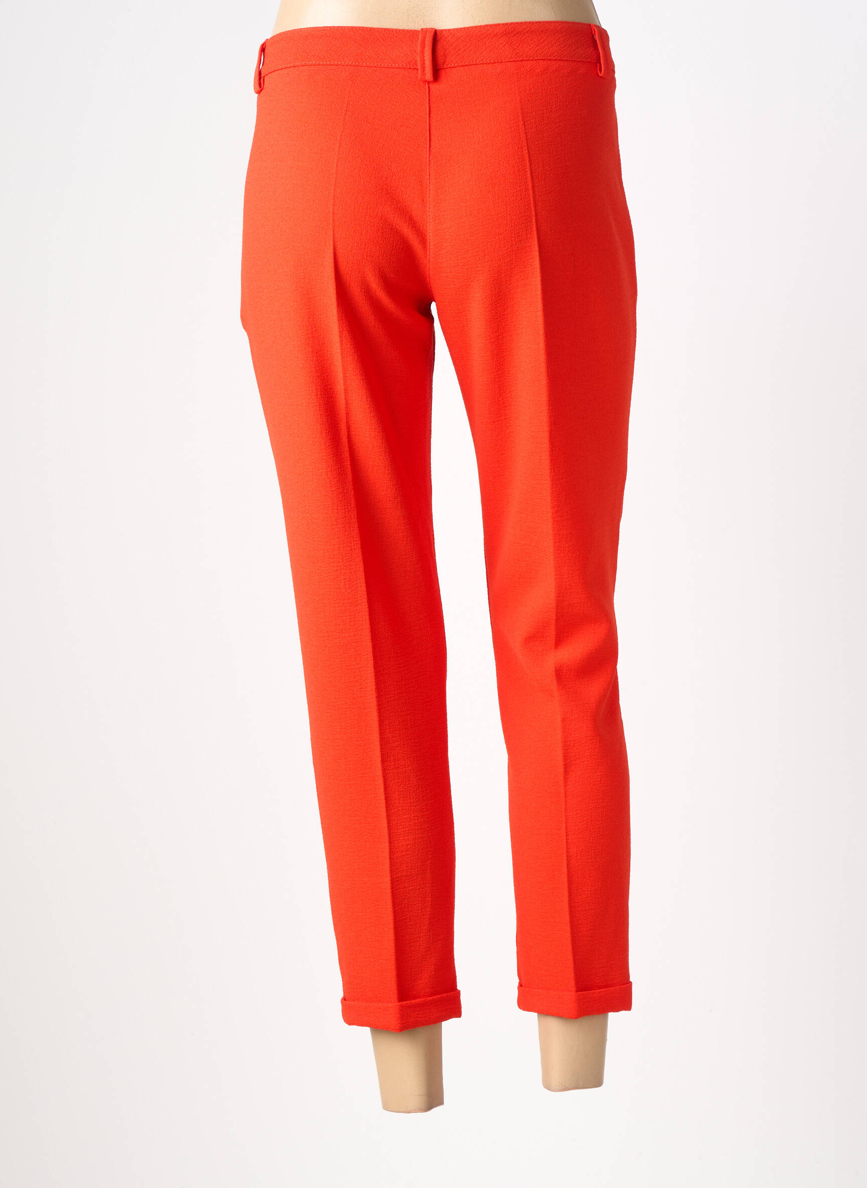 Pantalon 7/8 talie înaltă talie înaltă portocalie PAKO LITTO femeie
