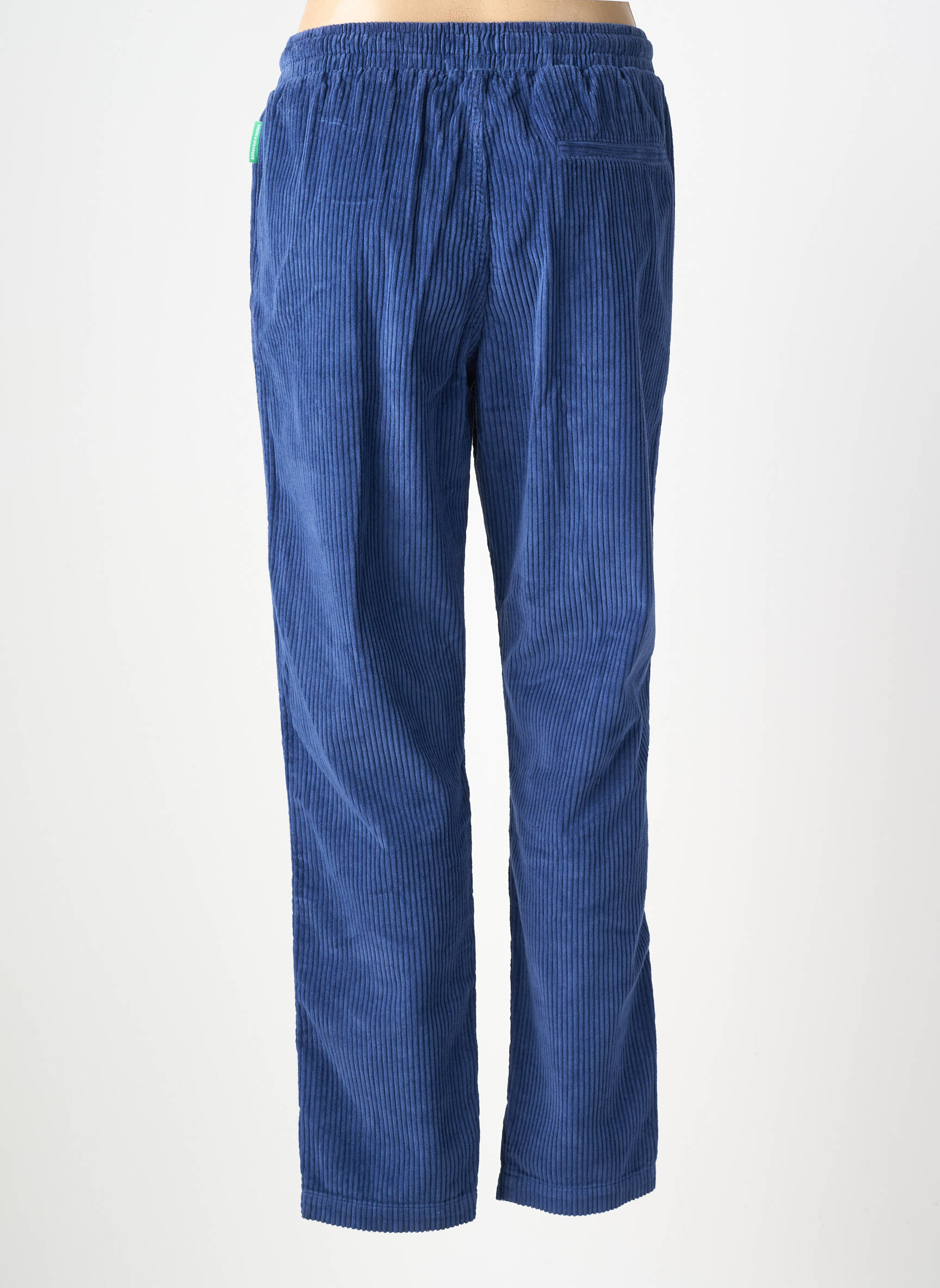 Pantalon drept talie elastică mărime normală albastru FRENCH DISORDER femeie