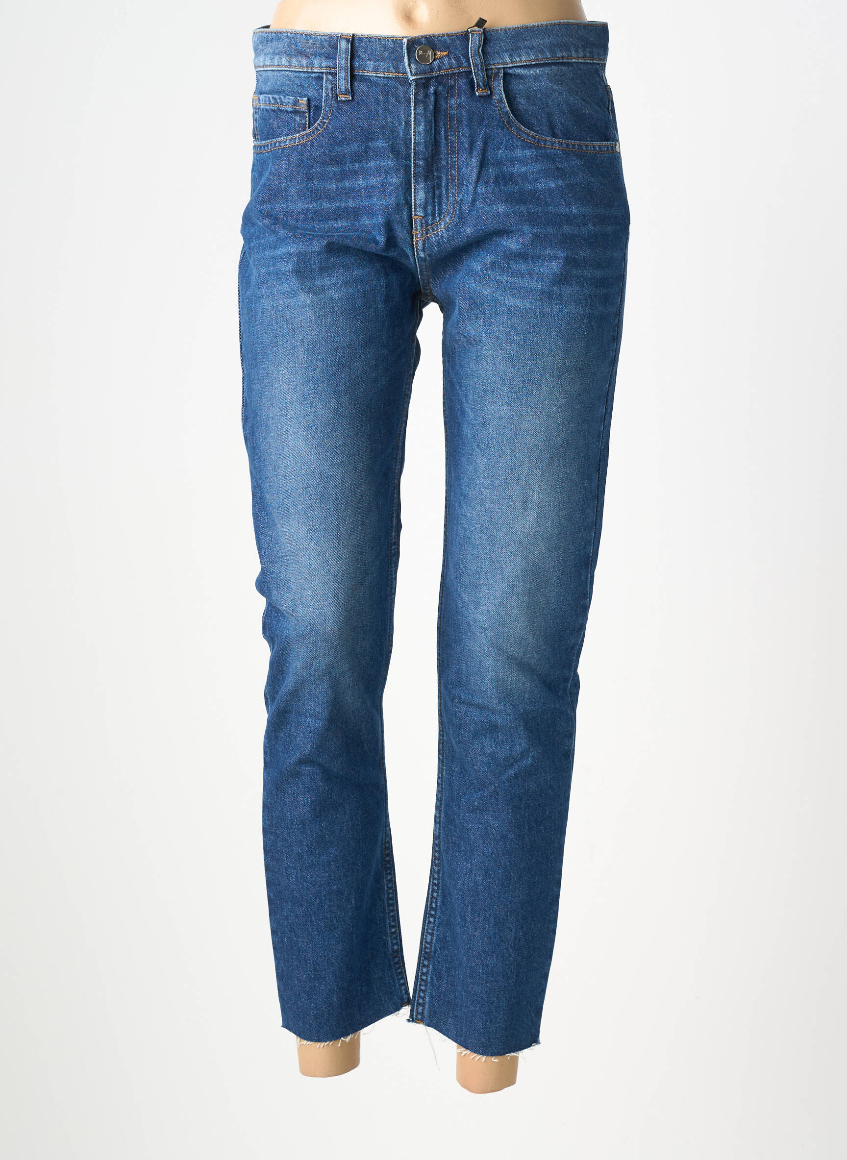 Blugi cu croială slim țesătură brută mărime normală albastru ATELIER BÔ..M femeie