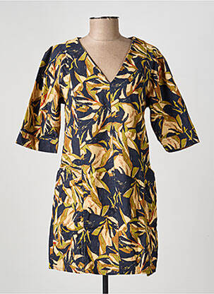 Rochie scurtă mâneci scurte mâneci scurte albastru ORFEO femeie