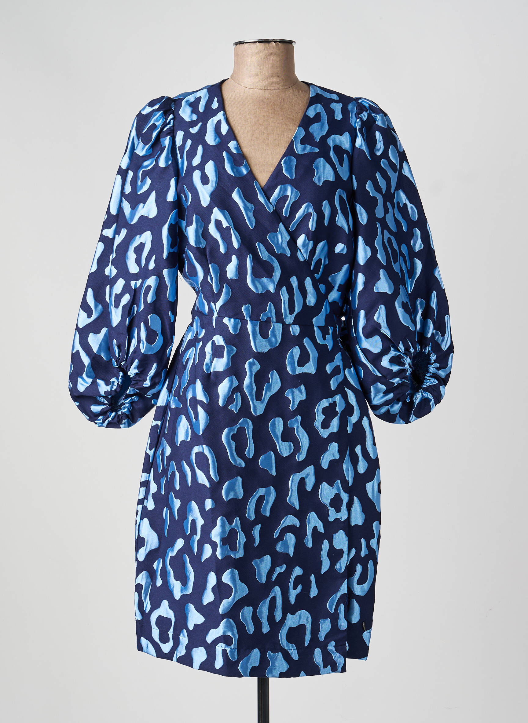 Rochie midi mâneci 3/4 mâneci 3/4 albastru COSTER COPENHAGEN femeie