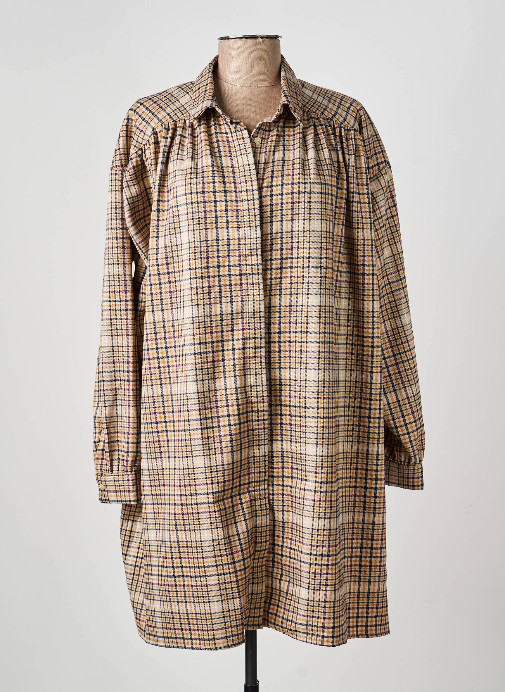 Rochie scurtă mâneci lungi mâneci lungi bej RUE MAZARINE femeie