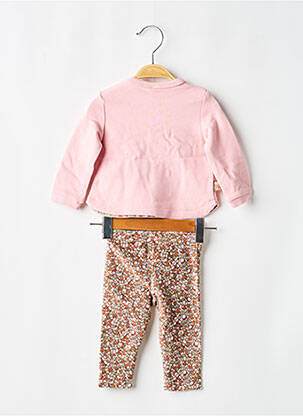 Set pantaloni mâneci lungi roz BOBOLI fată