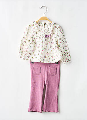 Set pantaloni broderie violet MAYORAL fată
