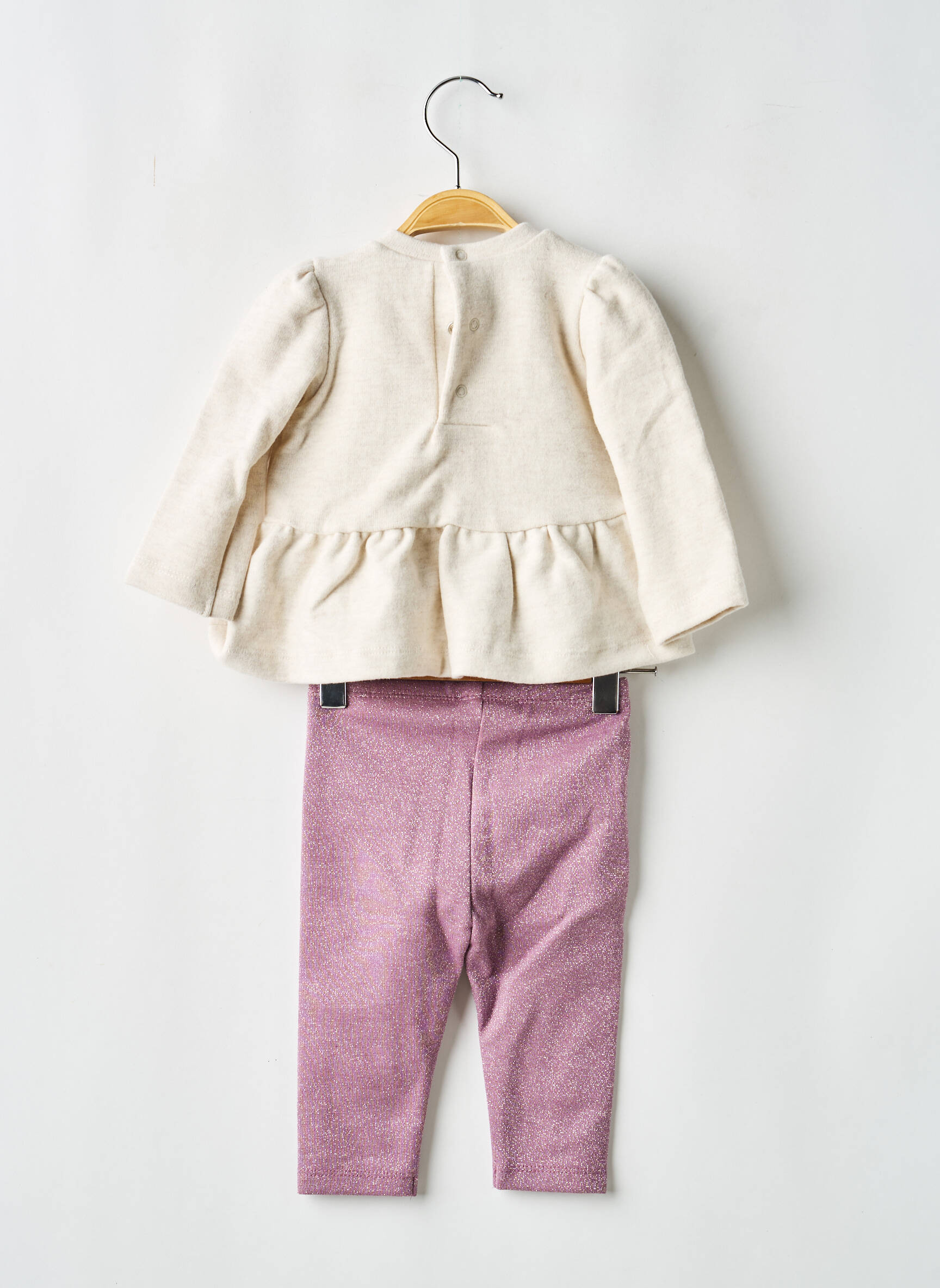 Set pantaloni broderie bej MAYORAL fată