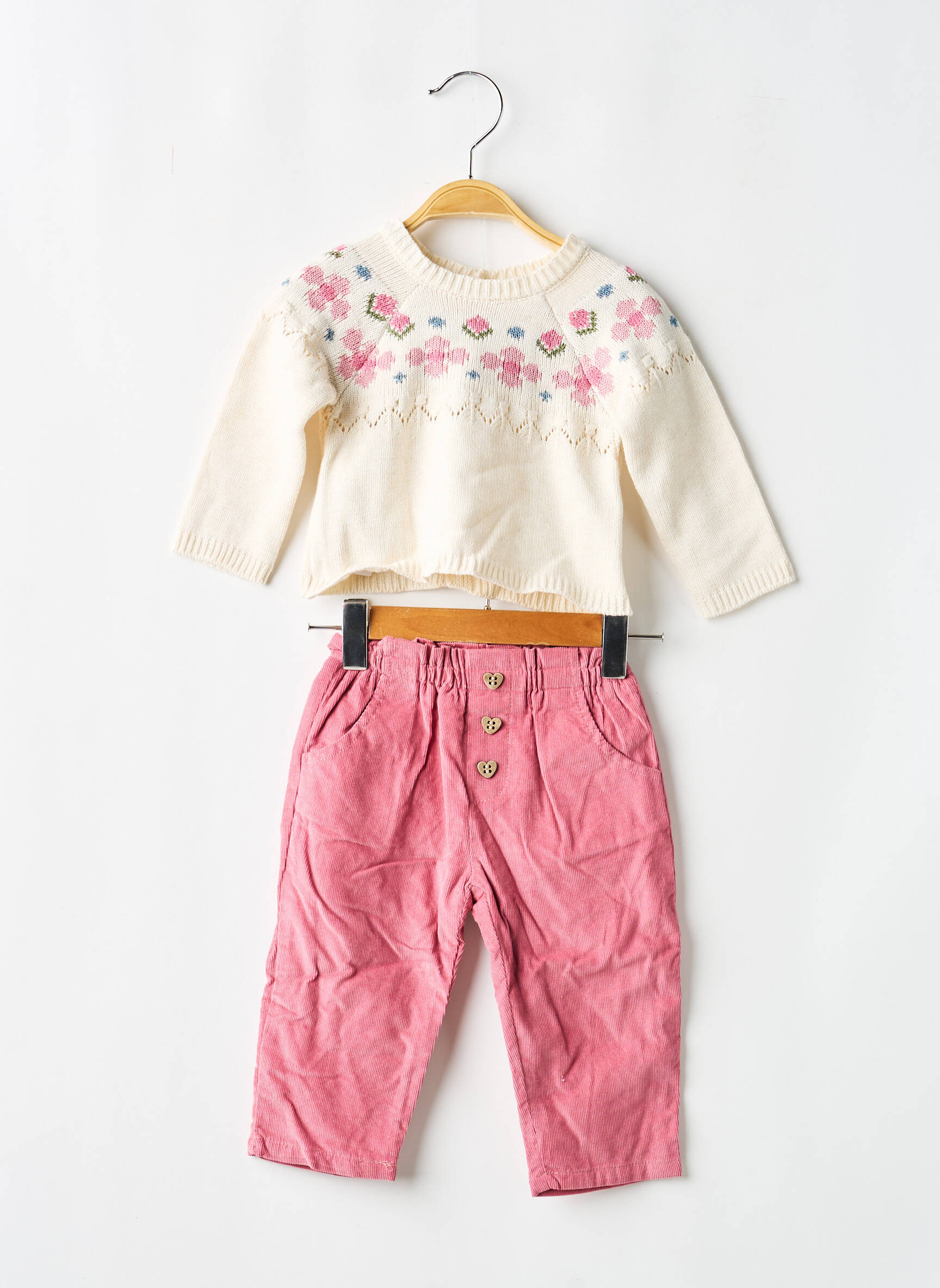 Set pantaloni mâneci lungi roz MAYORAL fată