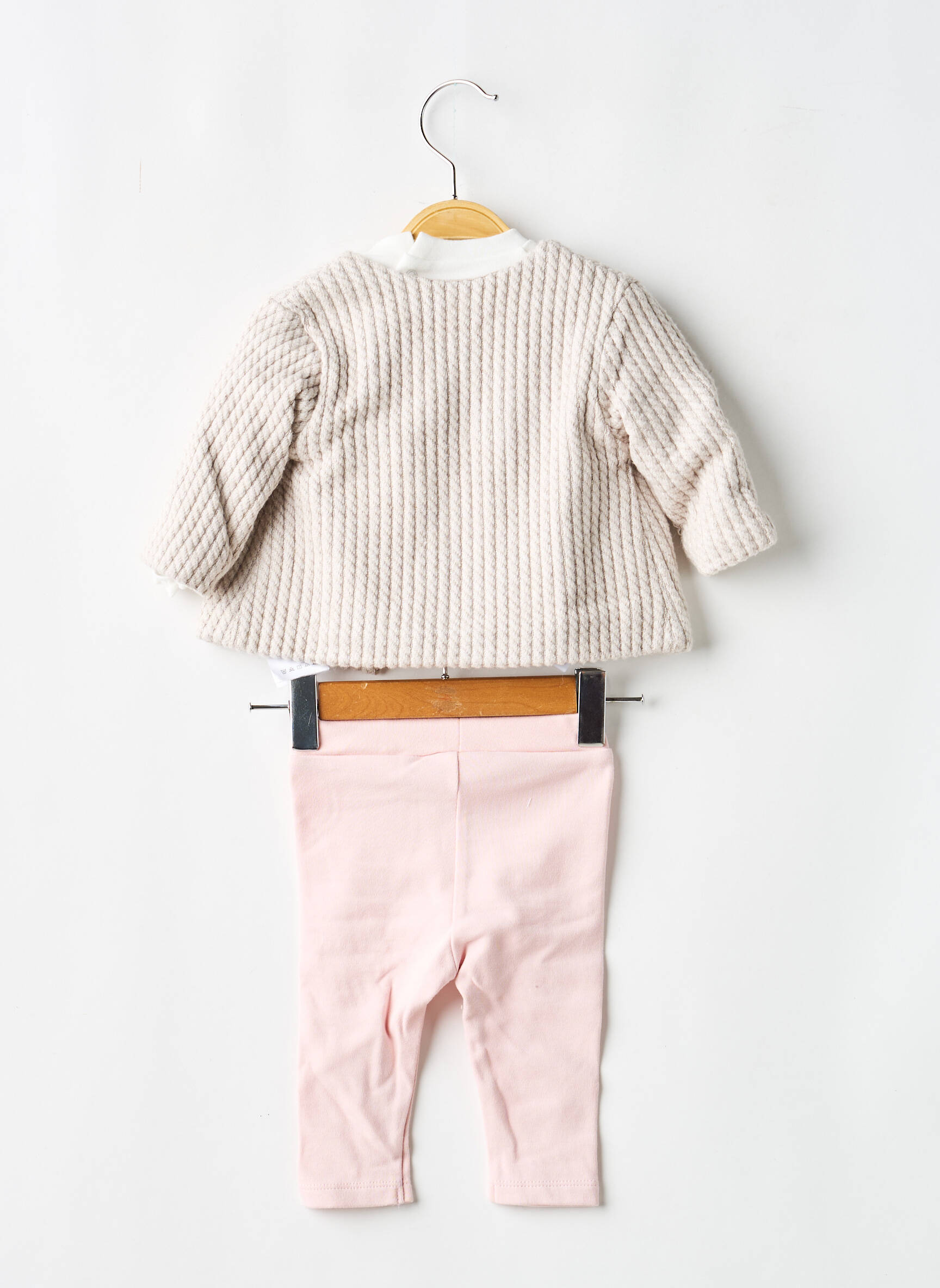 Set pantaloni mâneci lungi bej MAYORAL fată