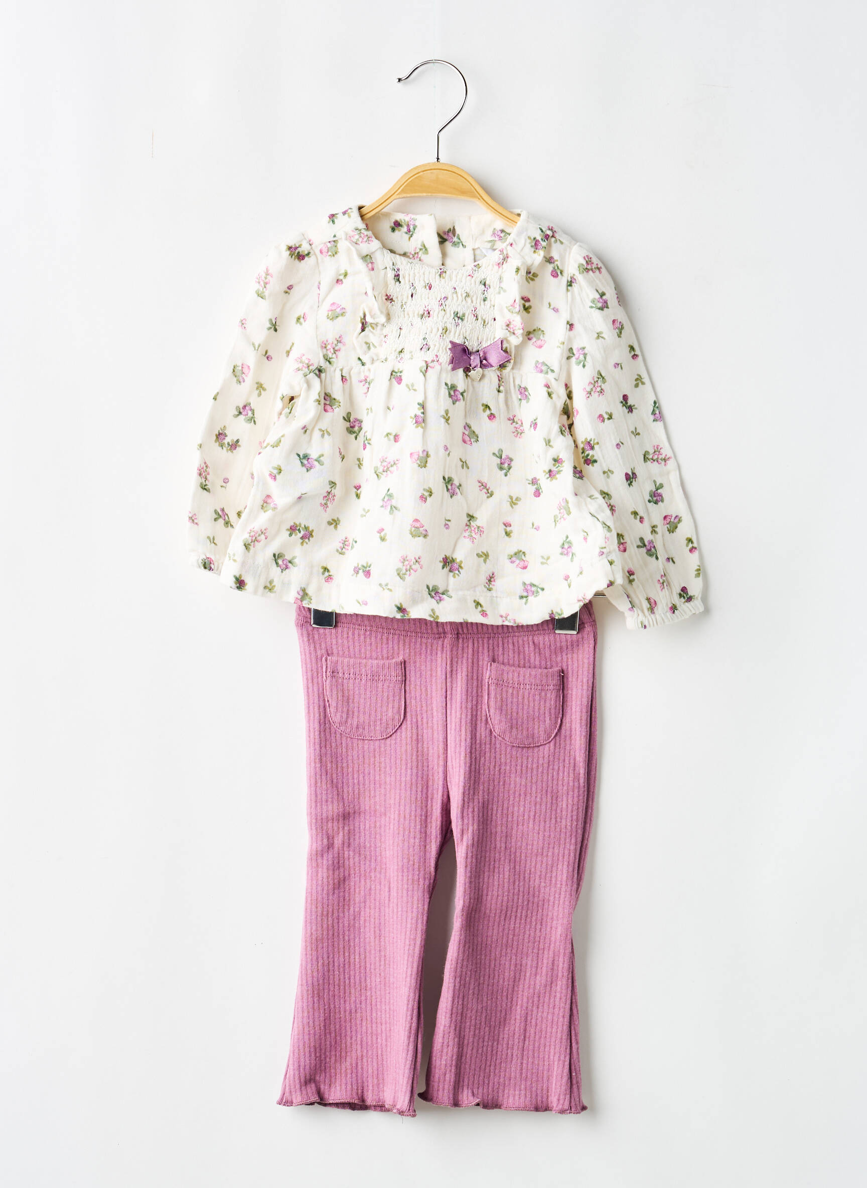 Set pantaloni broderie violet MAYORAL fată