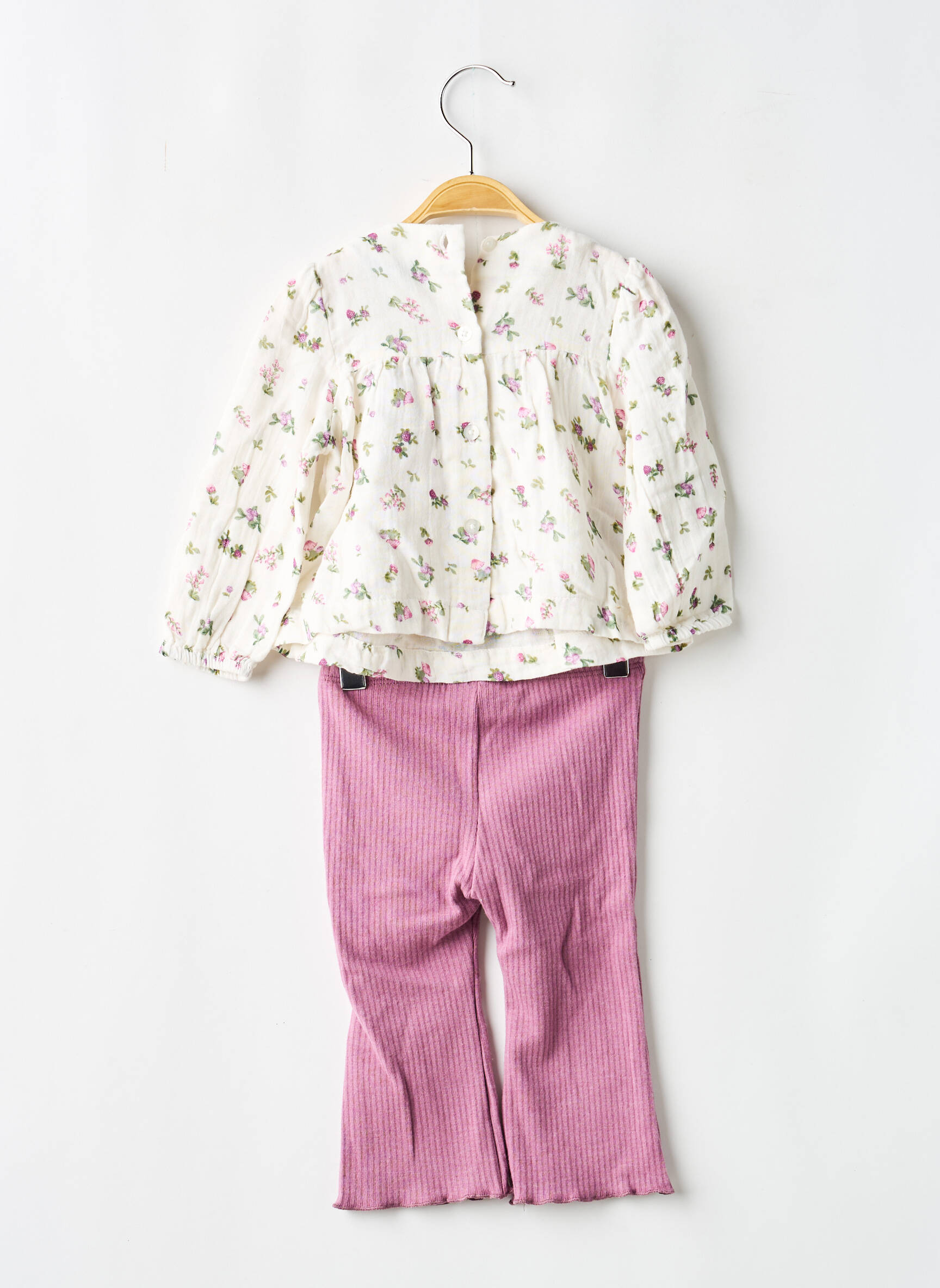 Set pantaloni broderie violet MAYORAL fată