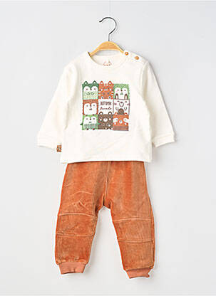 Set pantaloni talie elastică maro BOBOLI băiat