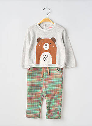 Set pantaloni talie elastică gri BOBOLI băiat
