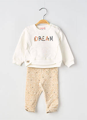 Set pantaloni plasă fină bej BOBOLI fată