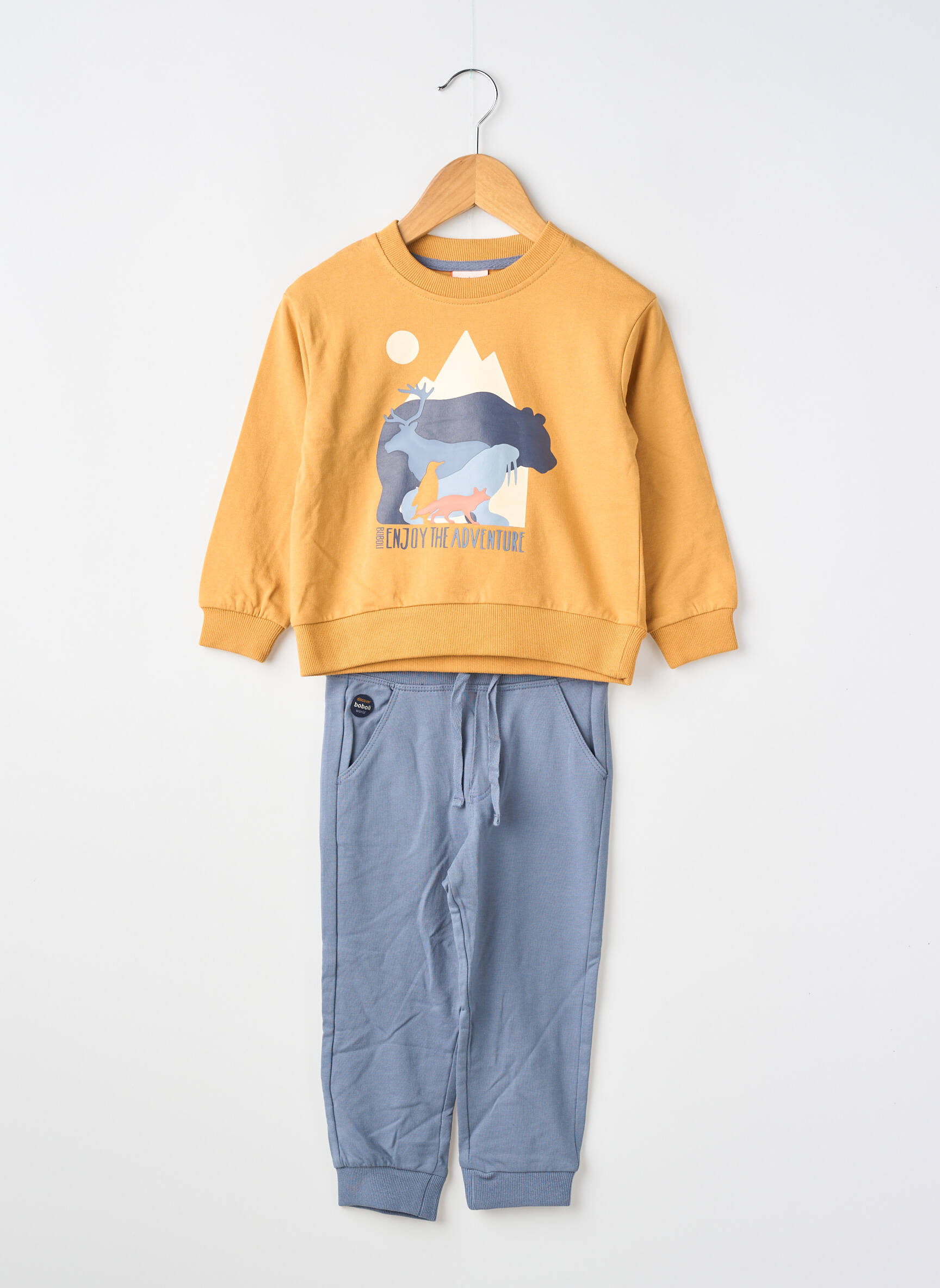 Set pantaloni talie elastică galben BOBOLI băiat