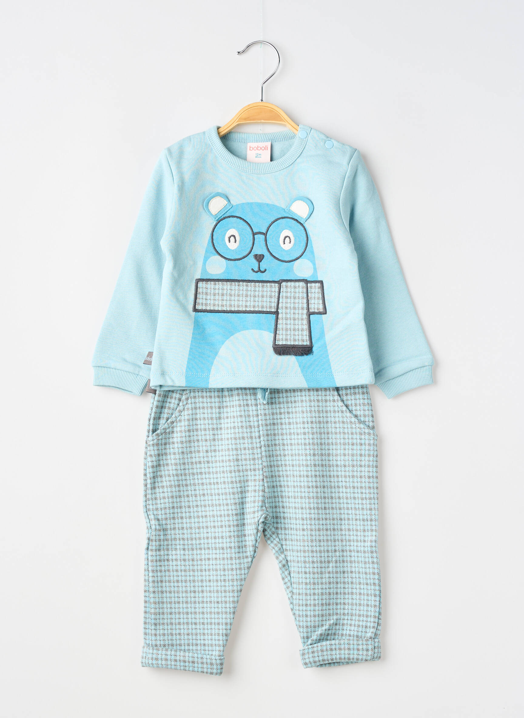Set pantaloni talie elastică albastru BOBOLI băiat