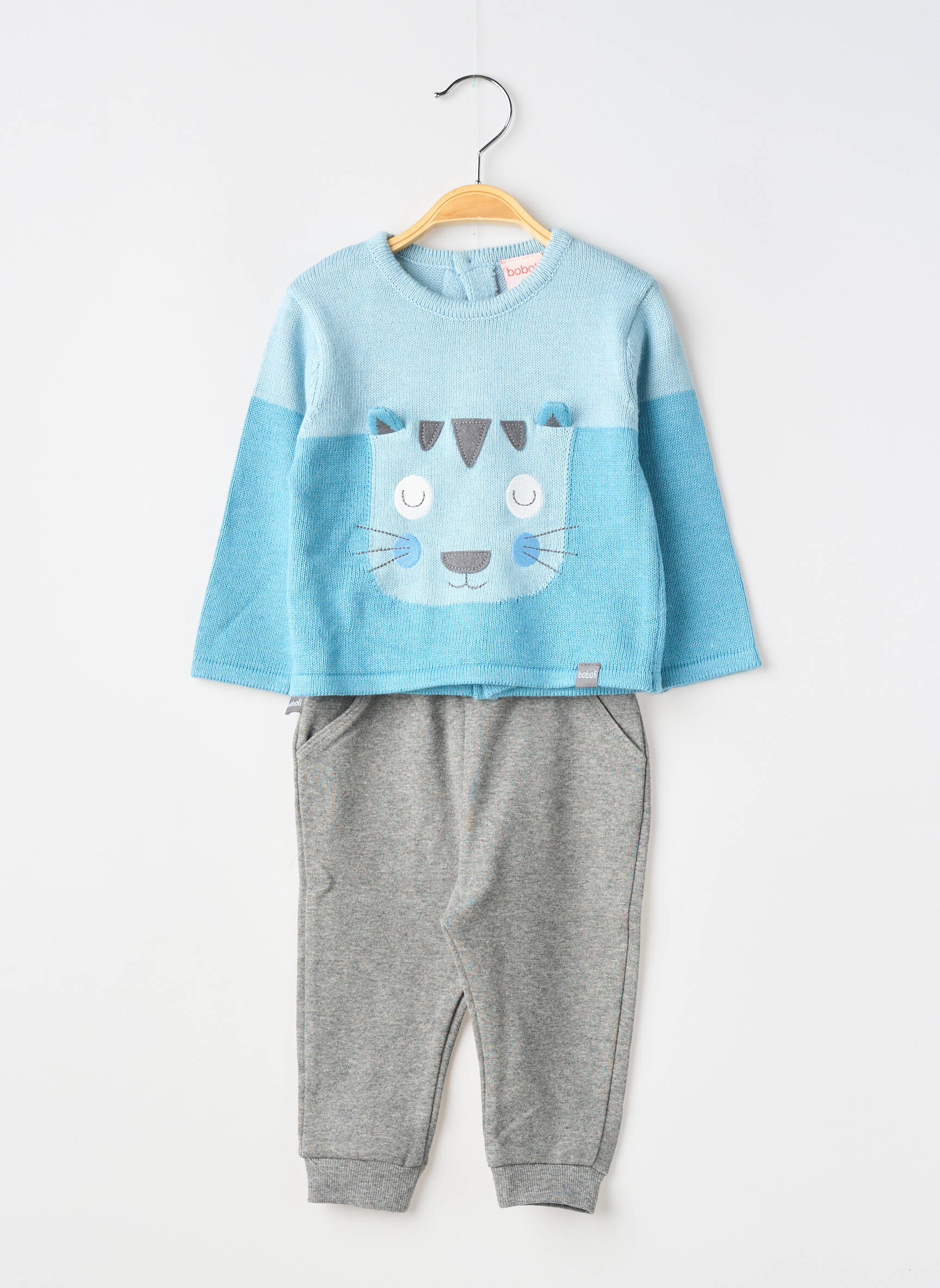 Set pantaloni talie elastică albastru BOBOLI băiat