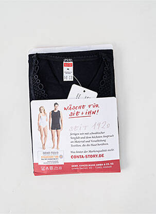 Tricou mâneci lungi mâneci lungi negru CON-TA femeie