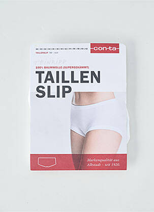 Shorty elasticitate alb CON-TA femeie