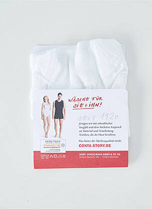 Shorty elasticitate alb CON-TA femeie