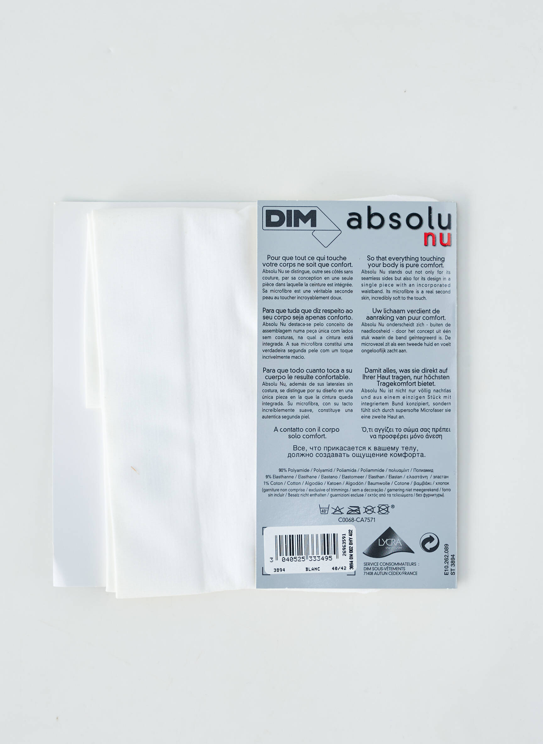 Tanga elasticitate alb DIM femeie