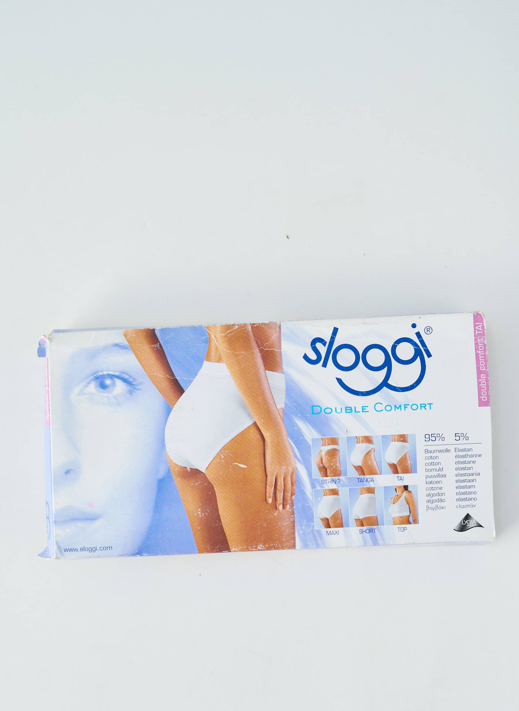 Chilot cu talie înaltă elasticitate alb SLOGGI femeie