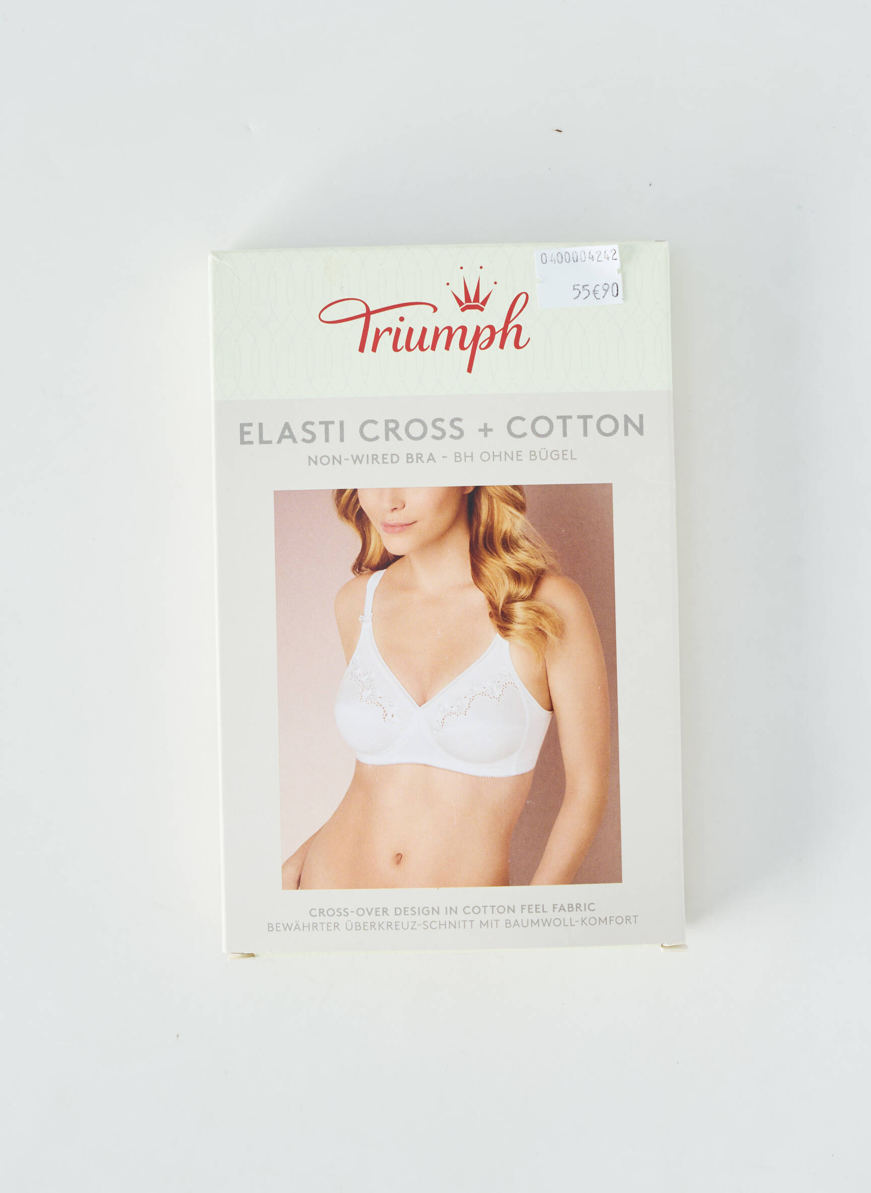 Sutien fără armatură sutien cupe întregi cu decolteu înalt alb TRIUMPH femeie
