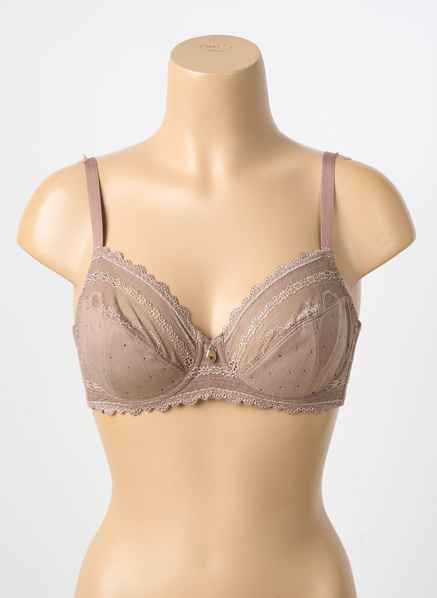 Sutien fără armatură sutien cupe întregi cu decolteu înalt bej TRIUMPH femeie