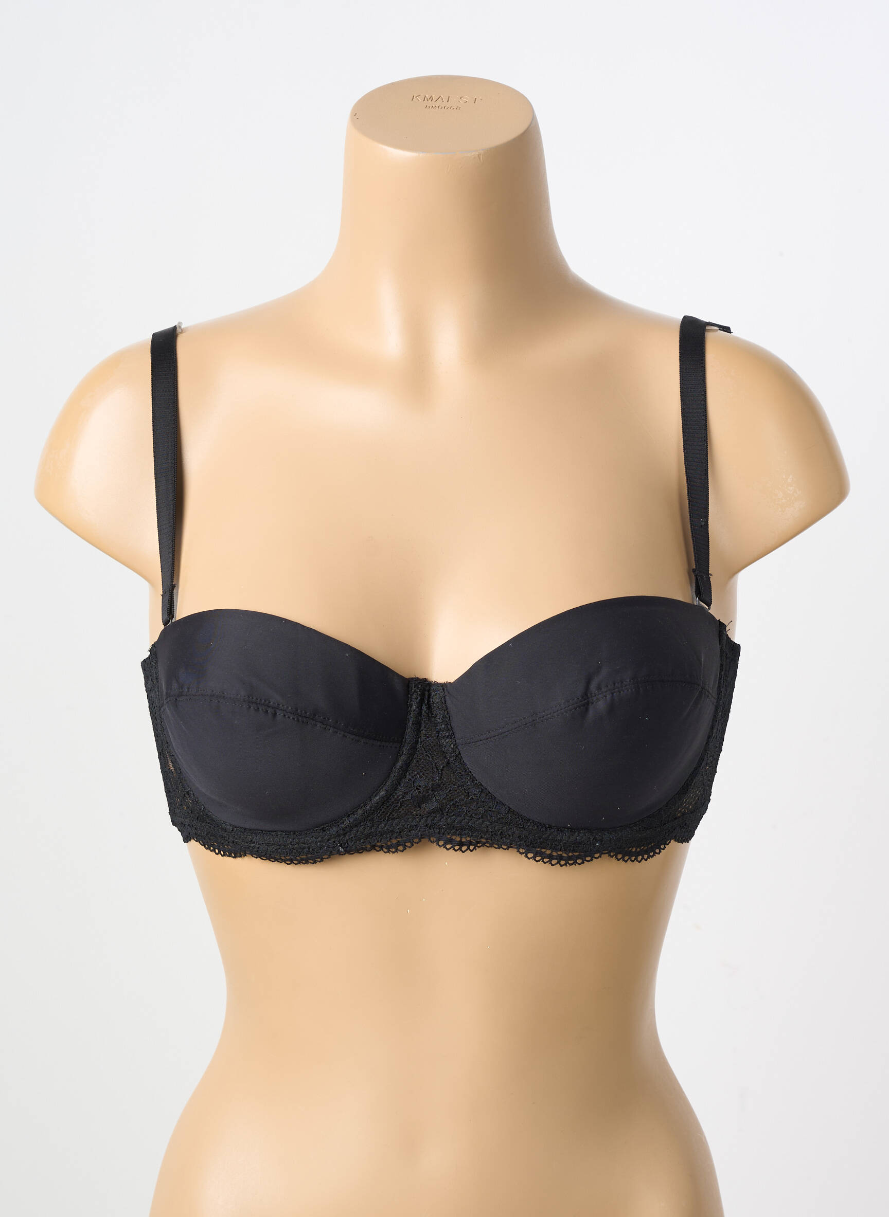 Sutien cu armatură top bentiță negru DIM femeie