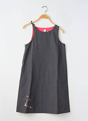 Rochie midi fără mâneci fără mâneci gri PETIT BATEAU fată