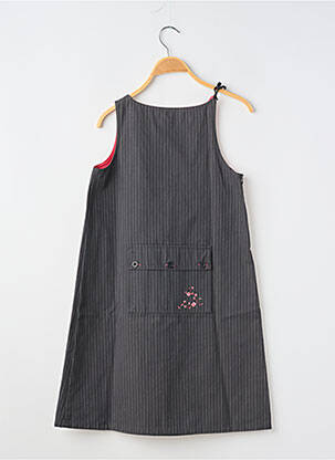 Rochie midi fără mâneci fără mâneci gri PETIT BATEAU fată