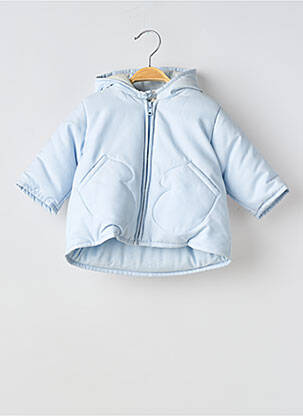 Geacă croială dreaptă albastru PETIT BATEAU fată