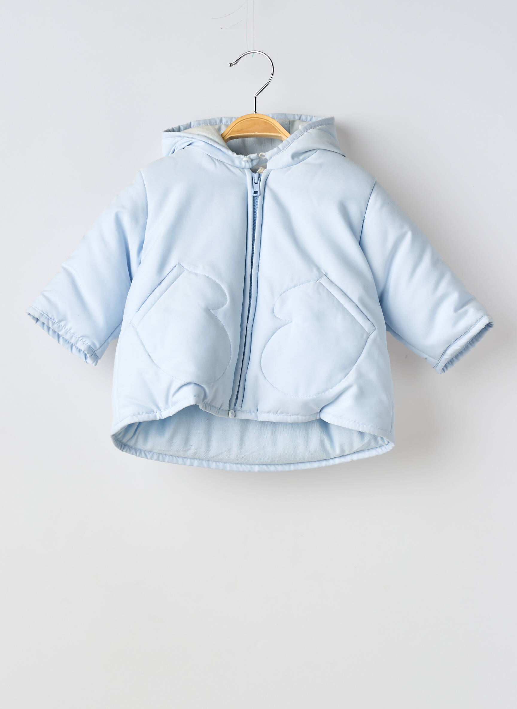 Geacă croială dreaptă albastru PETIT BATEAU fată