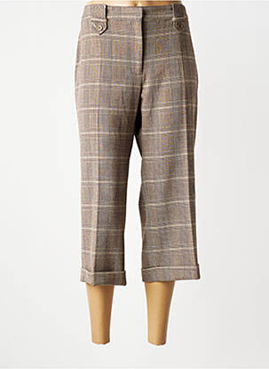 Pantalon trei sferturi elasticitate mărime normală maro LUCCHINI femeie