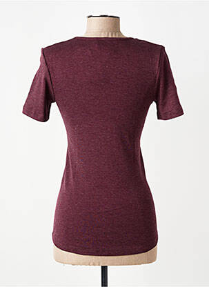 Tricou croială cambrată mâneci scurte violet CON-TA femeie