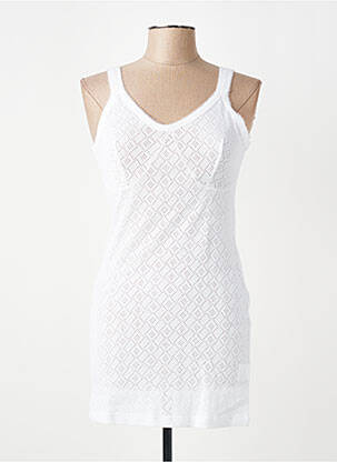 Jupon/fond de rochie croială cambrată alb ARMOR LUX femeie