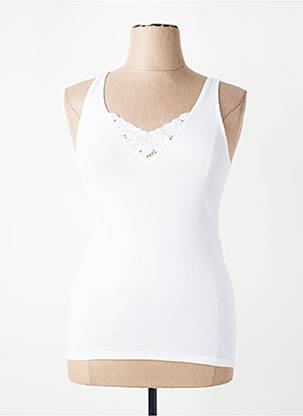 Top/caraco broderie alb CON-TA femeie